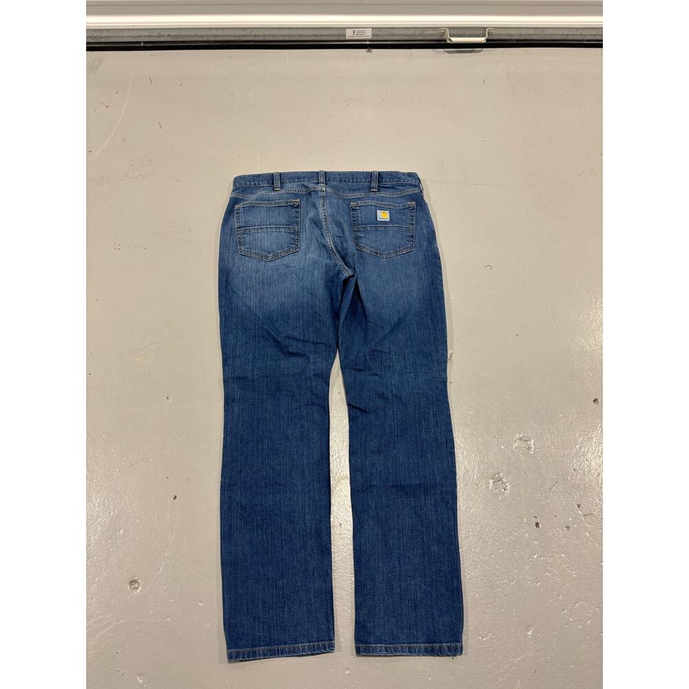 Carhartt Relaxed Fit Straight‎ Leg Jeans Mens 38x32 Blue Denim Workwear - Picture 6 of 6